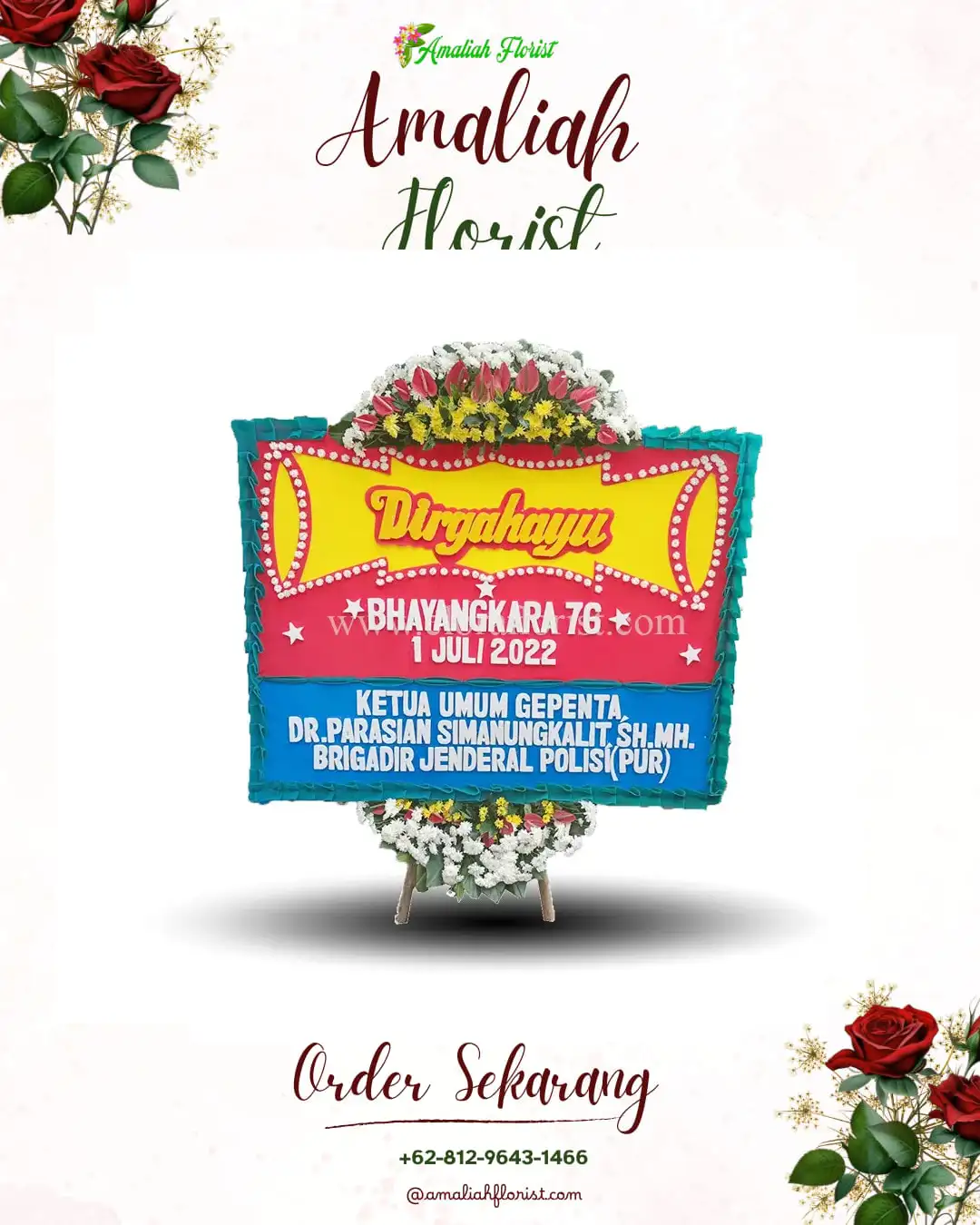 Papan Bunga HUT Ulang Tahun Jogosetran